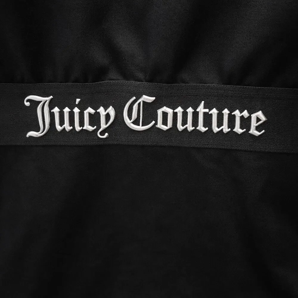 Juicy Couture Black Logo Seamless Shaping Bodysuit Cami Y2K Stretch M Clubwear - Picture 6 of 6